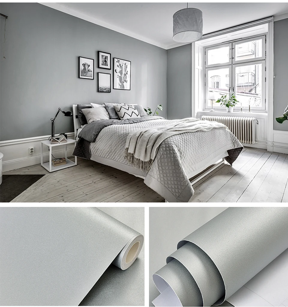 Vinyl PVC Self Adhesive Wallpaper Waterproof Furniture Renovation Cabinet Contact Paper Living Room DIY Wall Stickers Home Decor