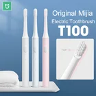Оригинальная зубная щетка Xiaomi T100, насадки для зубной щетки Mijia T100, электрическая зубная щетка для глубокой чистки полости рта, двухскоростная Чистка