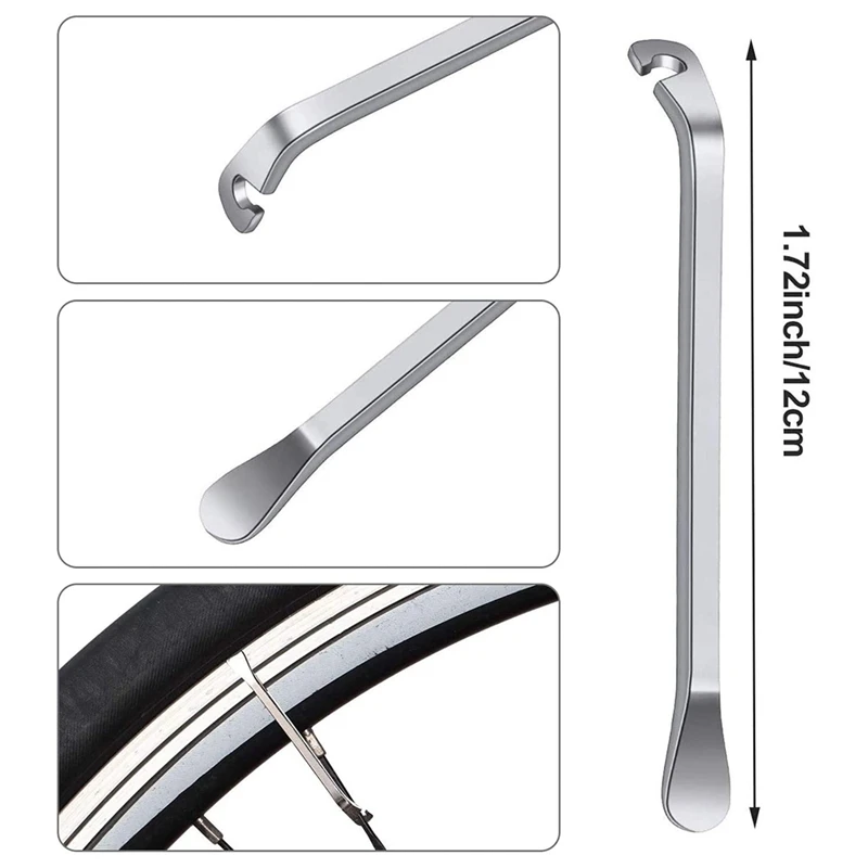 

7 Pcs Spoke Tool Include 8 Cut Open Spoke Wrench,Bike Spoke Wrench,Tire Lever,Y-Type Hex Wrench and Y-Type Socket Wrench