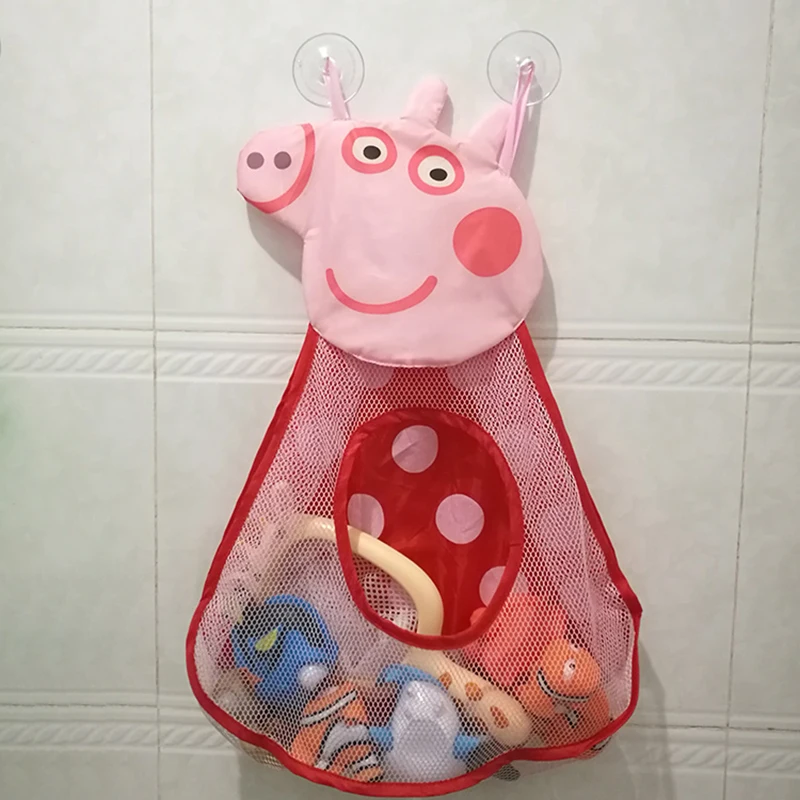 Детская сетка для хранения игрушек ванной комнаты Сетчатая Сумка мультяшных
