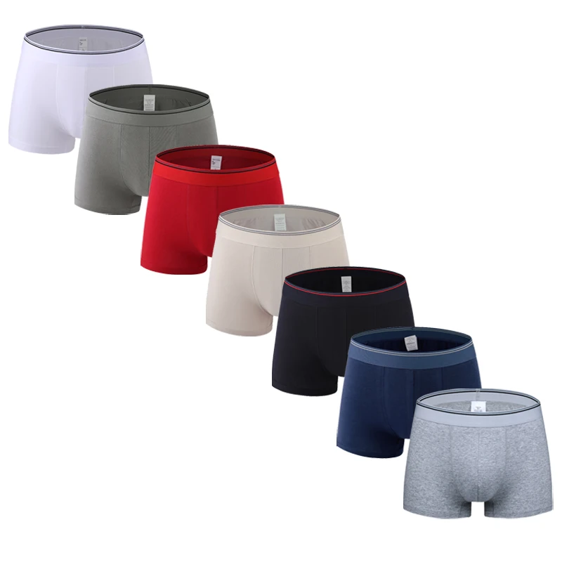

Classic 4Pcs 6Pcs / Lot Men' Boxers Underwear Home Stretch Man Boxershorts Soft Cotton Underpants Male Mid Waist Panties Shorts