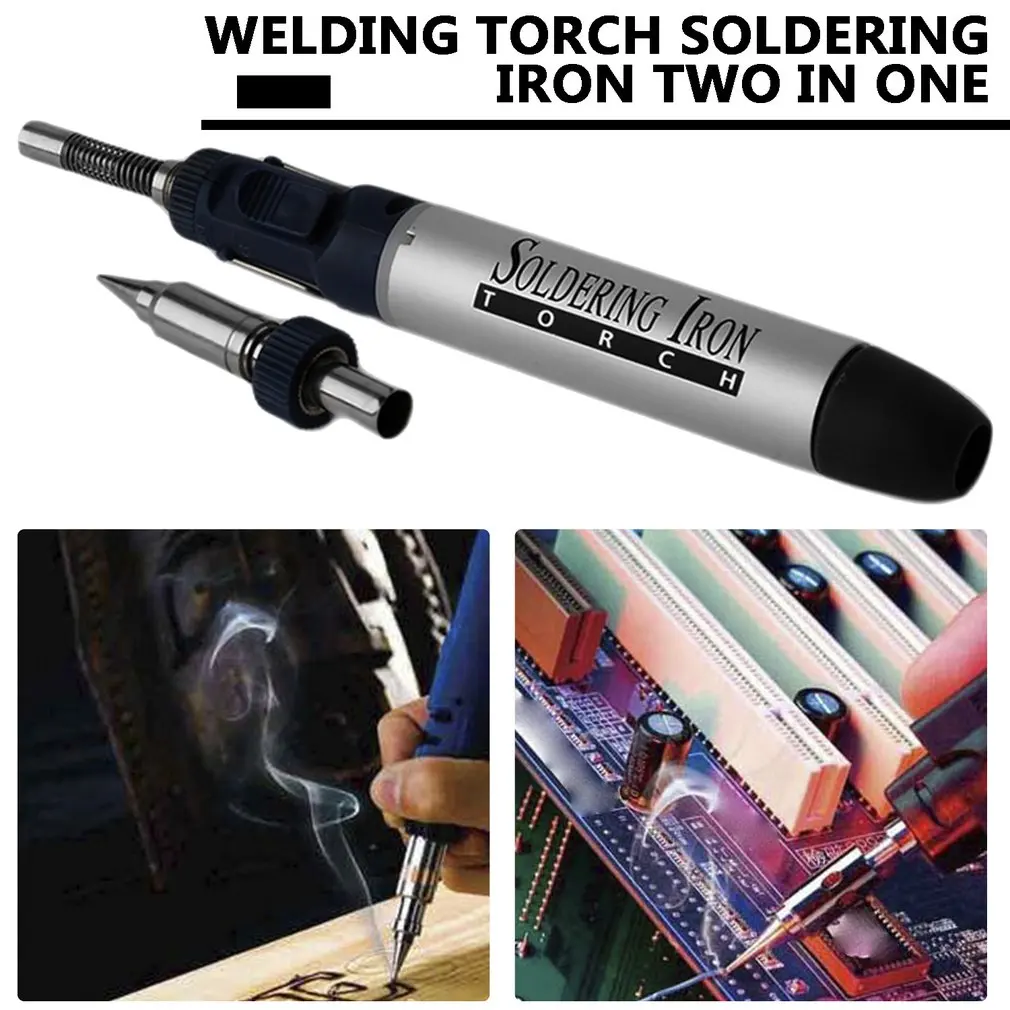 

2 In 1 12ml Pen Shape Gas Soldering Iron Tool Soldering Gun With Soldering Iron Head Tip Cordless Pen Burner Hot Sale
