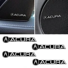 Автомобильные звуковые наклейки 4 шт., наклейки с логотипом Acura, MDX, RDX, TL, TSX, RL, TSX, ZDX, RLX, ILX, NSX, CDX, TLX, RSX, TLXL, Integra, автомобильные аксессуары