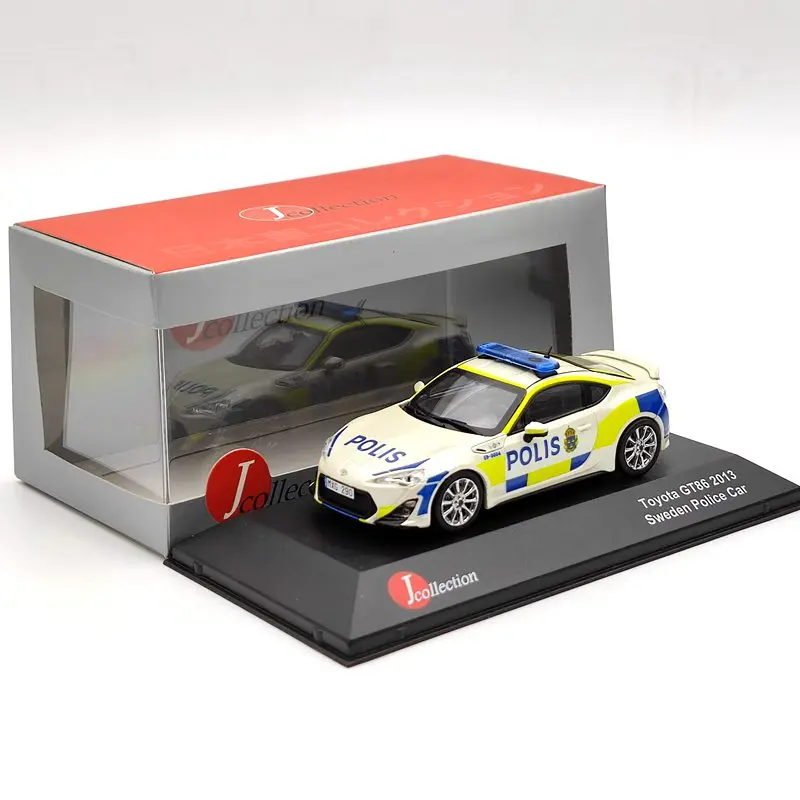 

J Collection 1:43 For T~OTA GT86 TRD VERSION 2013 JC295 SWEDEN POLICE CAR Diecast Models Car Limited Collection Auto Toys Gift