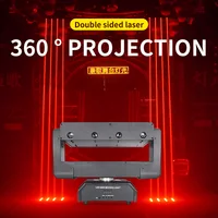 Double Sided 8 Eyes Laser Light RGB LED Moving Head Beam Light DMX512 DJ Disco Bar Party Light For Stage dance Party Show