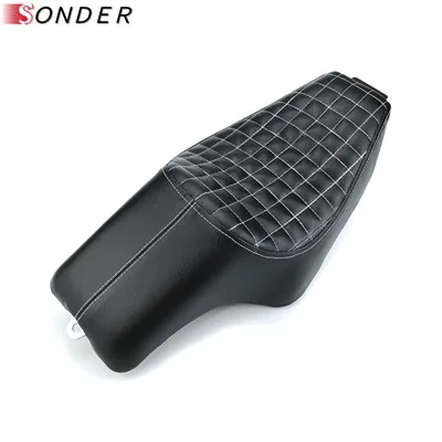 NO.4-Black Для Harley Sportster XL 883 iron X48 XL883 1200 48-8 2004- мотоциклетное кожаное сиденье для водителя спереди и сзади - Цвет: NO.4-Black
