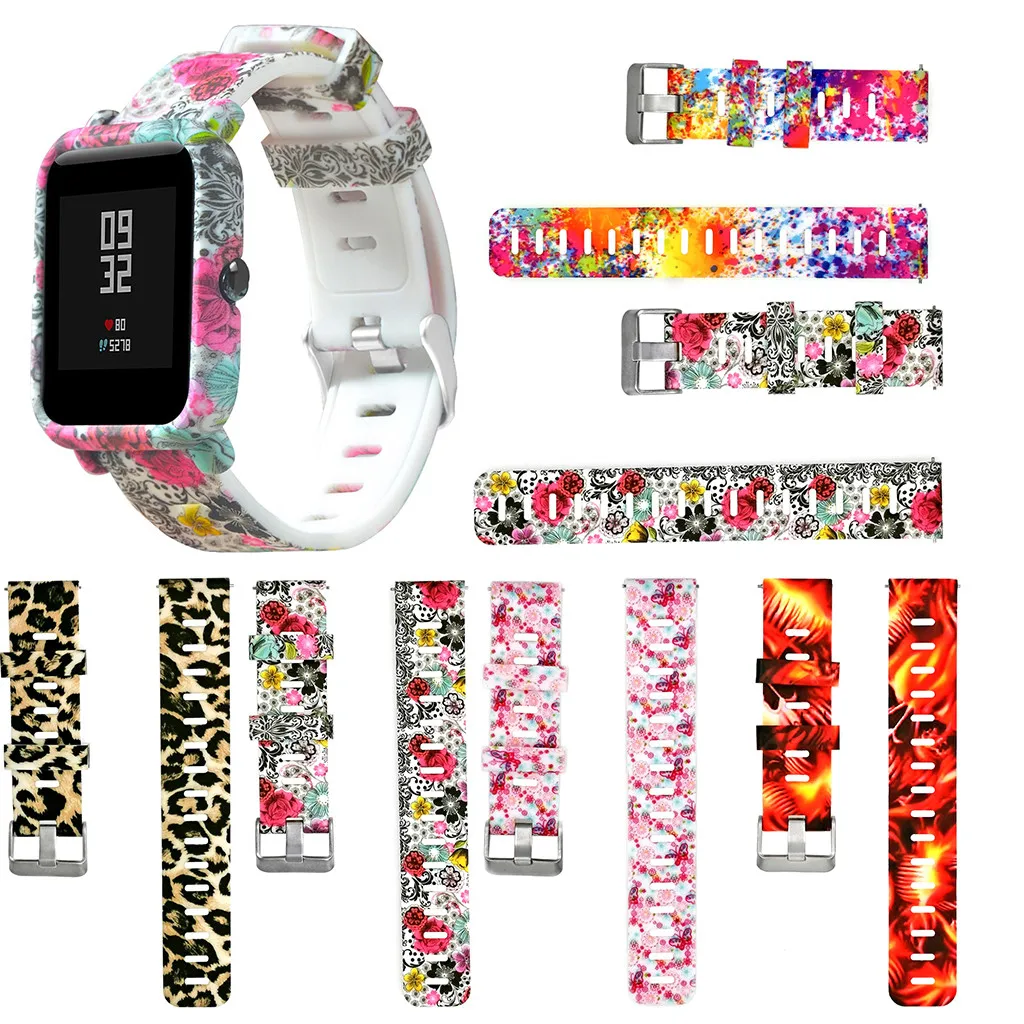 Силиконовый ремешок для часов Xiaomi Huami Amazfit Bip Youth/LITE смарт браслет наручные часы