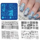 Пластины для стемпинга ногтей PICT YOU с изображением животных, из нержавеющей стали