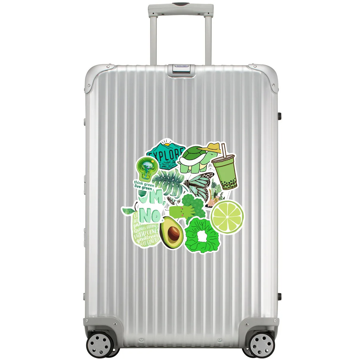 

50PCS Green Earth Environmental Protection Plant Trees Theme Decoration Sticker For Laptop Luggage Kids Toys Car Graffiti Decal