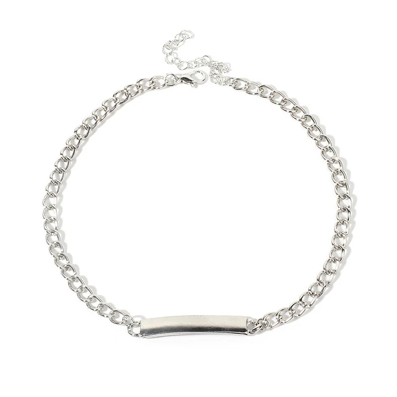 Laramoi металлическое ожерелье чокер в стиле панк женское Двухслойное