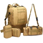 Тактические рюкзаки, 50 л, мужской военный рюкзак 4 в 1, тактическая сумка с функцией Молле для походов, альпинизма, армейский рюкзак, сумка для кемпинга