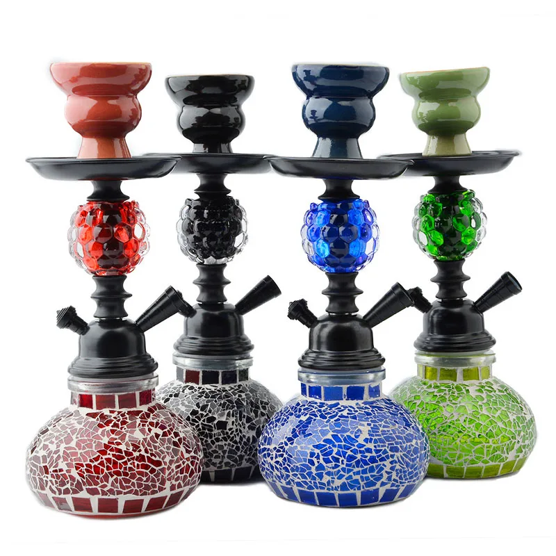

Small Glass Hookah Shisha Set Arab Chicha Cachimba Narguile Completo Party Bong Smoking Water Pipes Tobacco Sisha Accessories