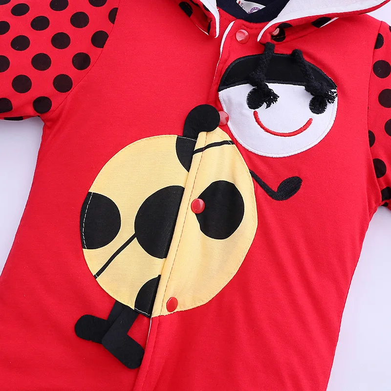 Толстый хлопковый комбинезон Детский зимний для малышей 0 9 месяцев Одежда