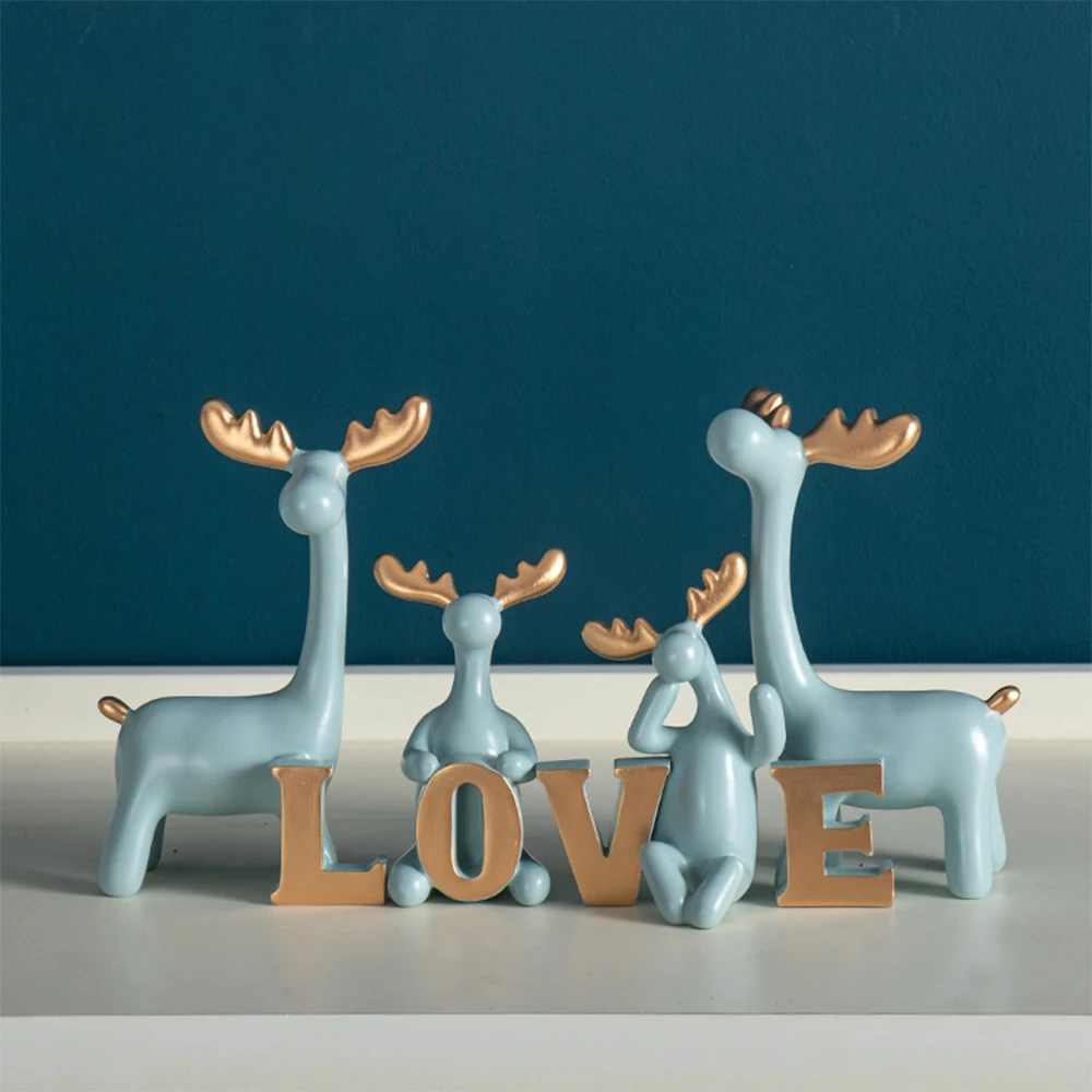 

Cafe living room couple bedroom home decoration Nordic art Resin Statue desk decoration gift decorationBedroom Decorazioni