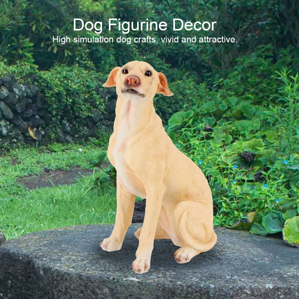 

Garden Landscape Simulation Resin Animal Dog Lawn Figurine Balcony Puppy Decoration Craft
