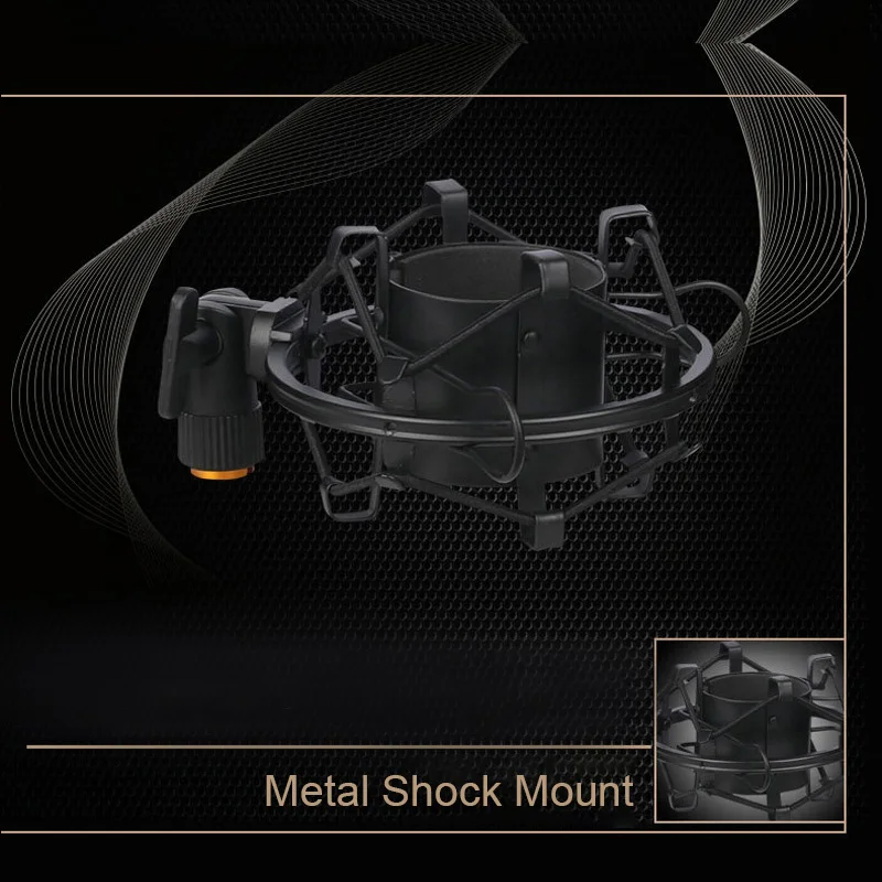 

New BM700 Condenser Audio 3.5mm Wired Microphone Professional Studio Microphone For Radio Braodcasting Singing Mic Holder