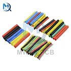 328Pcs Полиолефиновая термоусадочная трубка Автомобильный Электрический Кабель Наборы изоляция труб рукав для Обёрточная бумага провода Ассорти 8 смешанных размеров Цвет