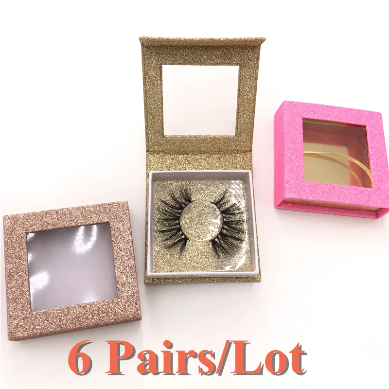 6 парт/лот 25 мм 5D норковые ресницы по лучшей цене высококачественные