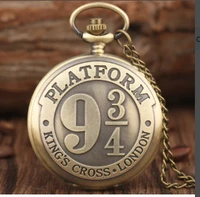extension kings cross london 9 34 platform quartz pocket watch bronze full hunter necklace pendant clock 2020