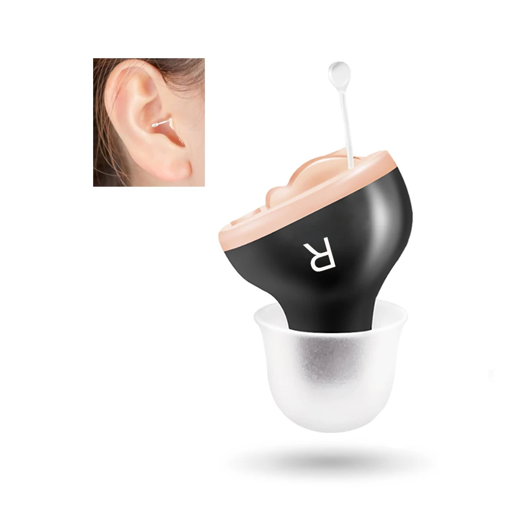 

Mini Invisible Hearing Aid for The Elderly Sound Amplifier Volume Adjustable Ear Hearing Assistant Helper Ear Care For Left Ear