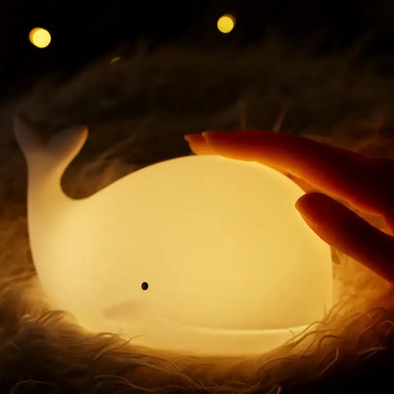 

Светодиодный ночник с сенсорным датчиком, силиконовый светильник в виде животного, цветной, для детского праздника, креативный Настольный ...