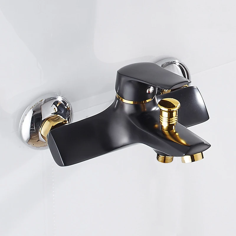 Wall Mounted Bathroom Faucet Valve Copper Triple Bathtub Mixer Tap Bath Shower Hot And Cold Water Mixing Nozzle | Обустройство дома
