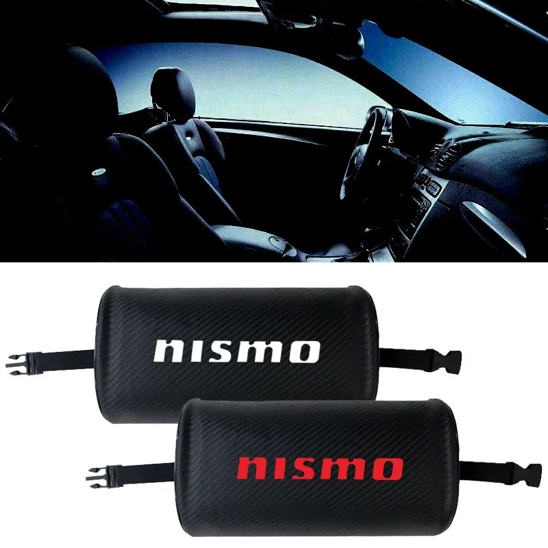 

Автомобильная подушка для шеи для Nissan NISMO из углеродного волокна поддержка головы автомобильного сиденья подголовник подушки защита автом...