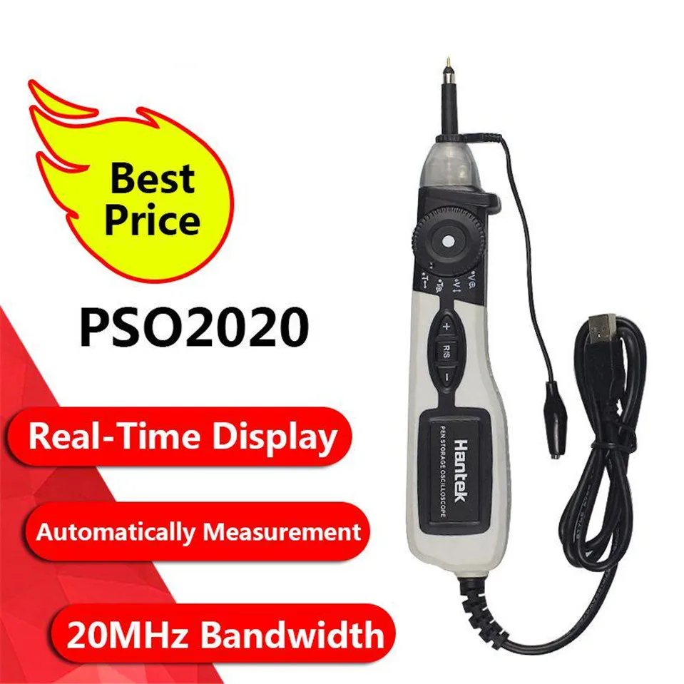 Цифровой осциллограф Hantek PSO2020 с USB-ручкой 1 канал 20 МГц диагностический инструмент