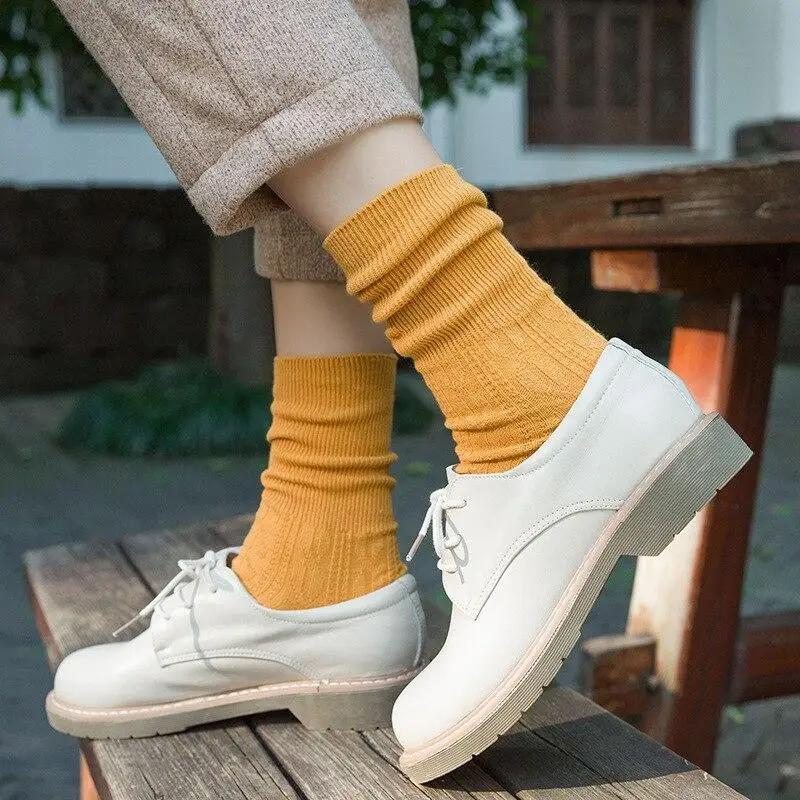 Jeseca новая распродажа для женщин длинные хлопковые носки теплые осень зима