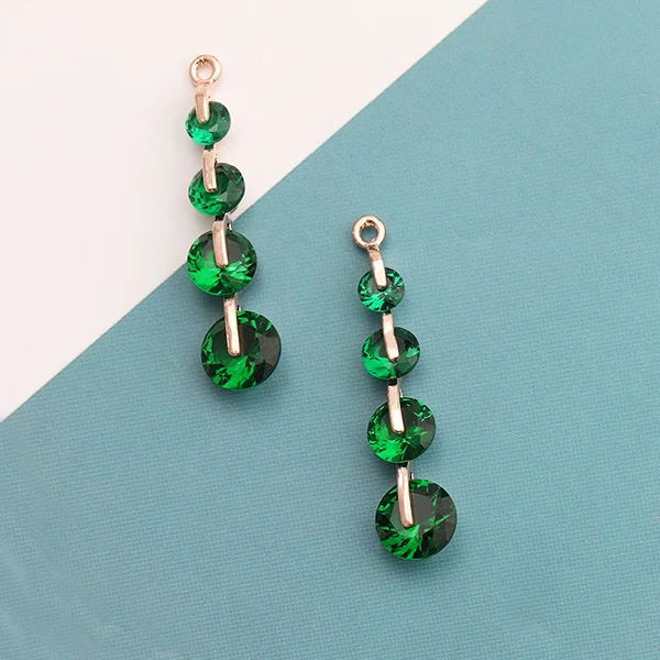 Assoonas M455, ювелирные аксессуары, сережки на цепочке, ручная работа, 18k позолоченный, diy циркон кулон, diy серьги, ювелирные изделия 0 решений, 6 шт./партия - Цвет: M45504