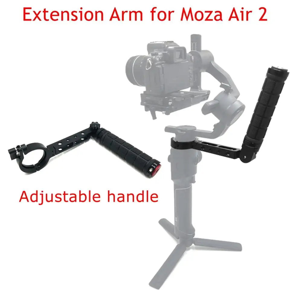 T1-Pro Inverted Handle Adjustable Mounting Extension Arm Monitor Microphone Holder for Moza Air2 Video Gimbal Camera Accessories |