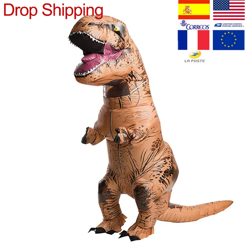 T-REX надувной костюм-талисман для детей, взрослых, аниме, косплей, динозавр, животное, комбинезон, подарок на день рождения для пати, косплей, Disfraz