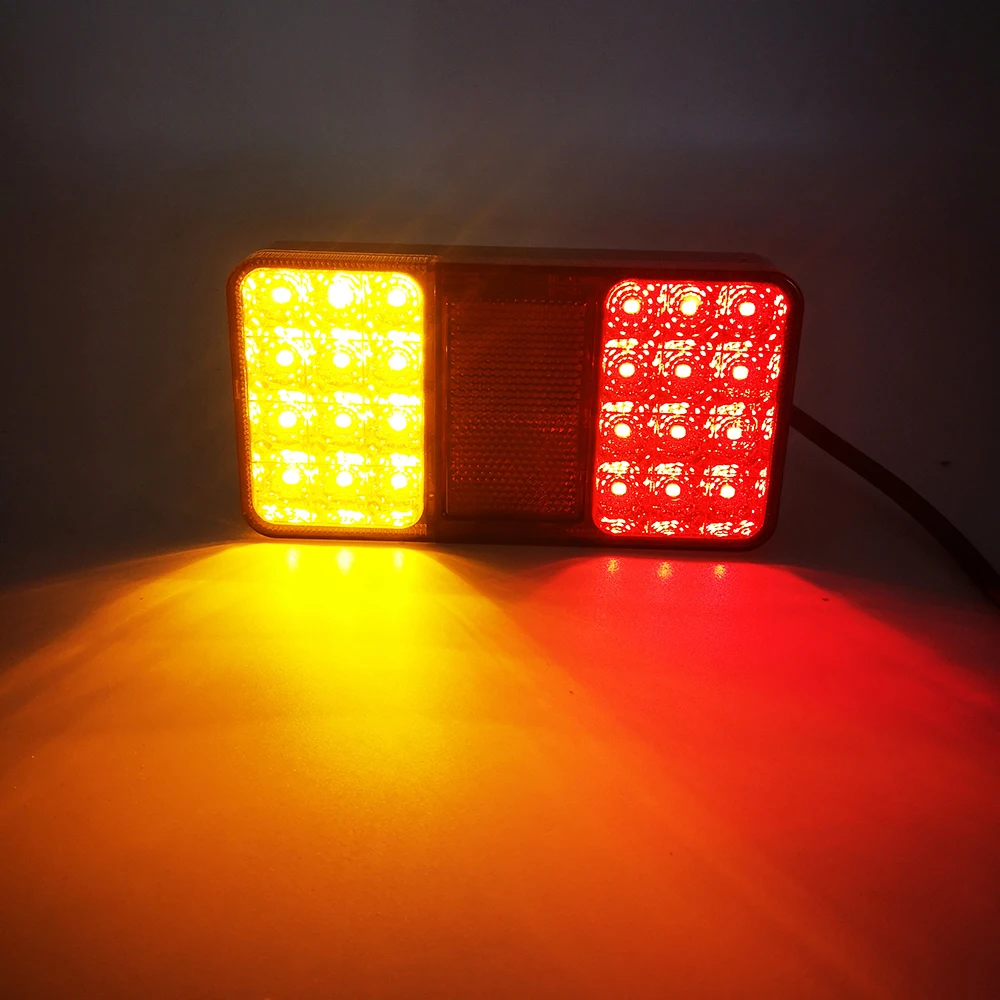 1 шт 12 В/24 в пост светодиодный грузовик с прицепом Задние огни стоп задних фонарей