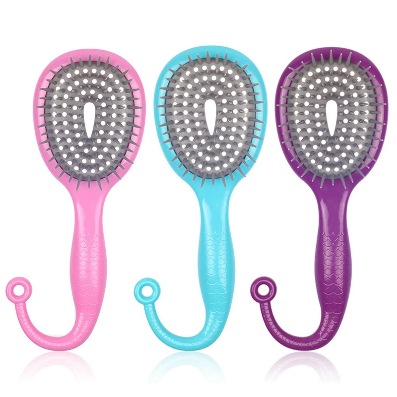 

Massage Detangle Hairbrush Men Women Wet Comb Professional Hair Brush Scalp for Salon Hair Hairdressing Tools