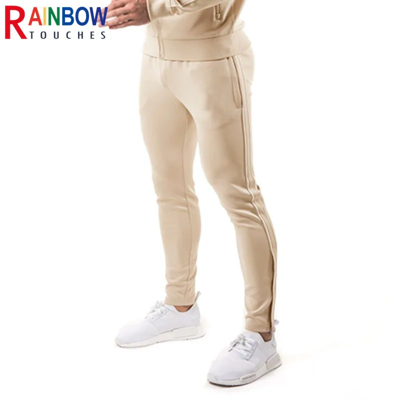 

Мужские спортивные повседневные брюки Rainbowtouches 2022, модные уличные облегающие однотонные спортивные брюки для фитнеса превосходного качест...