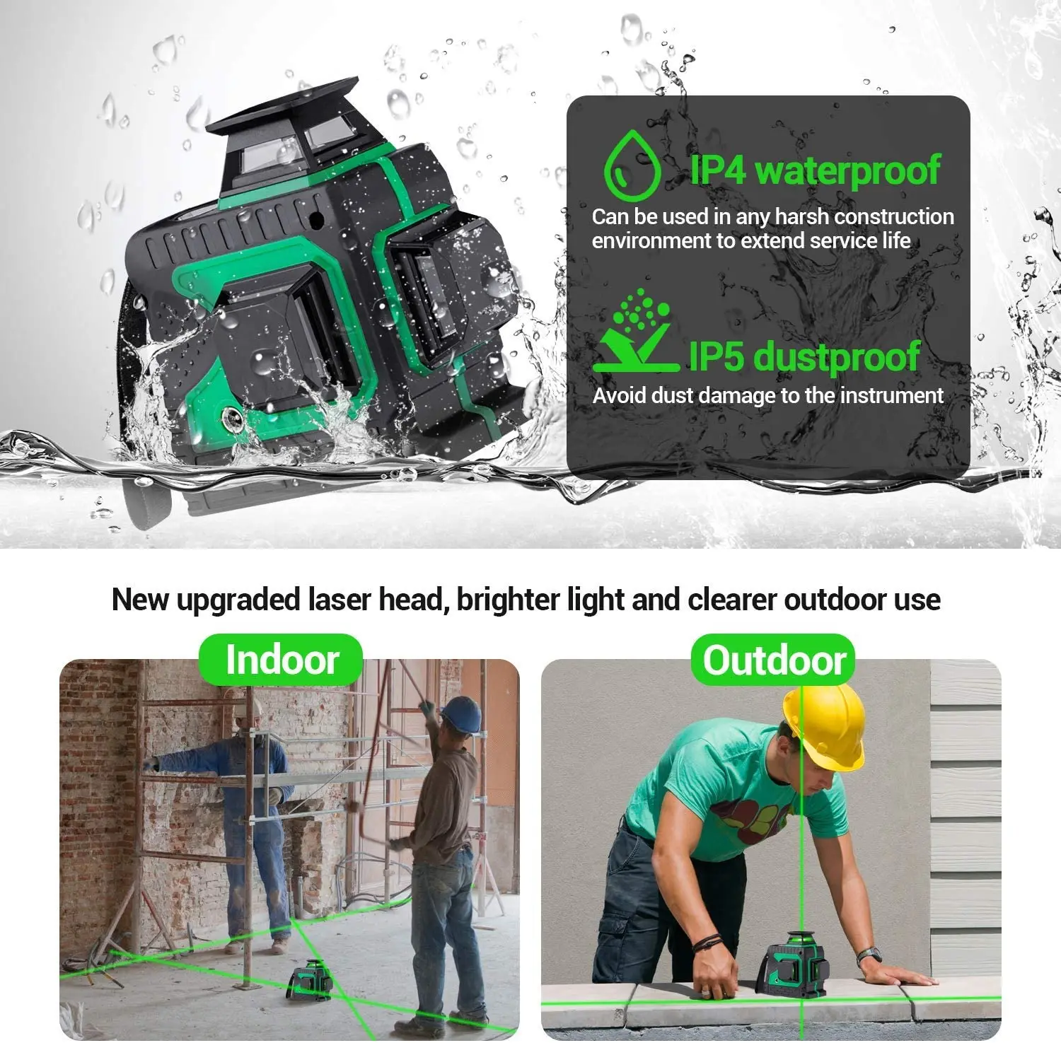 Самонивелирующийся лазерный уровень 360 нивелир с 12 вертикальными и