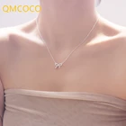 QMCOCO Серебряный Цвет бант до ключиц женская модель для женщин темперамент день рождения модные ювелирные изделия подарки