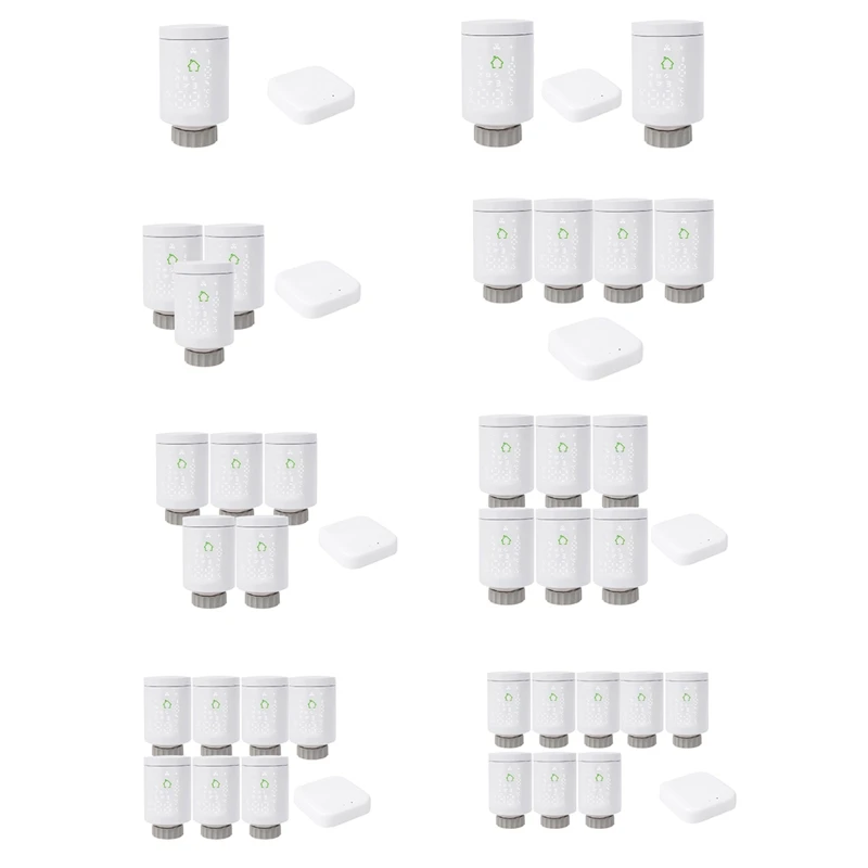 

Wifi TUYA Zigbee3.0 TRV Thermostat Thermostatic Radiator Actuator Remote Control 62KD