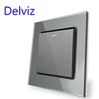 Выключатель из закаленного стекла Delviz, настенная розетка 16 А, 110-250 В переменного тока, 86 х86 мм