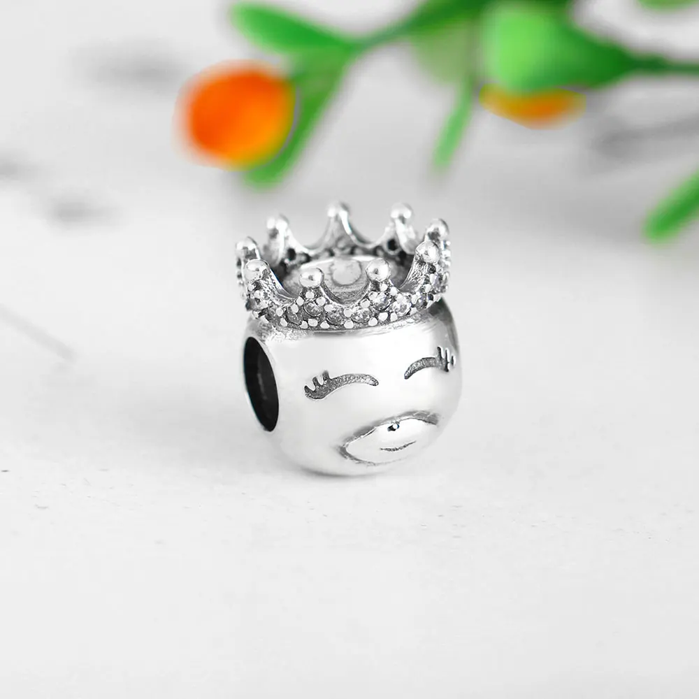 2018 Newest 925 Sterling Silver King Charms Beads With Crown Fits Original Pandora Charm Bracelet DIY Jewelry Making Berloque | Украшения и
