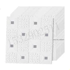 Настенные Самоклеящиеся 3D стерео наклейки на потолок, декоративные Стикеры для гостиной, спальни, водонепроницаемые обои из пены