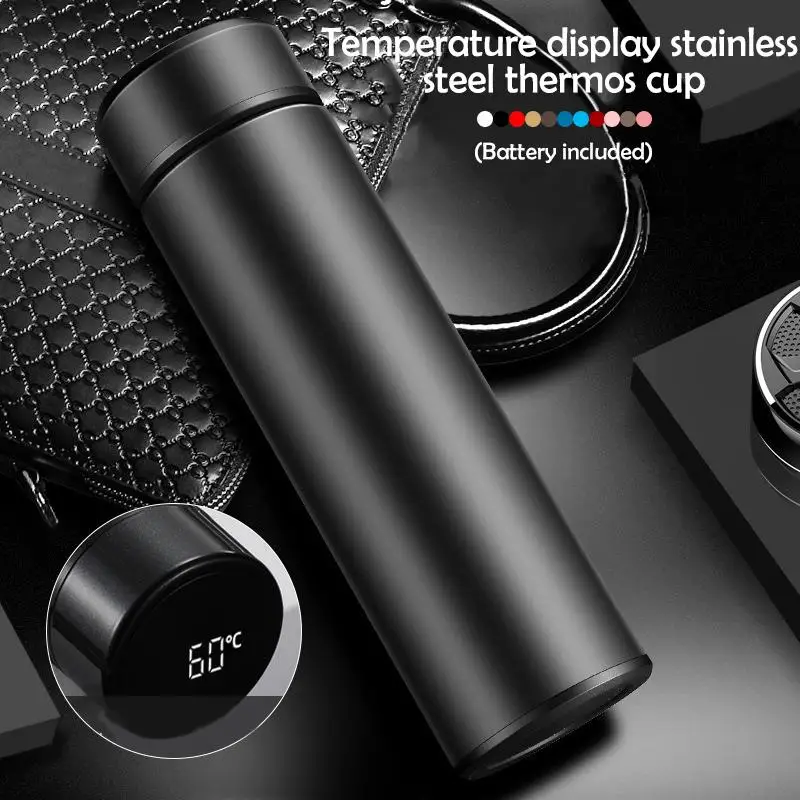 Интеллектуальный термос из нержавеющей стали с дисплеем температуры умная