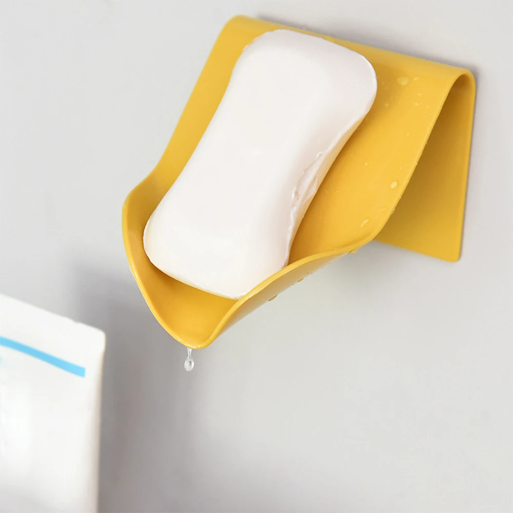 Soap Box Holder Bathroom Shower Storage Dish Plate Tray Free Punching Drain Plastic Wall Shelf | Дом и сад