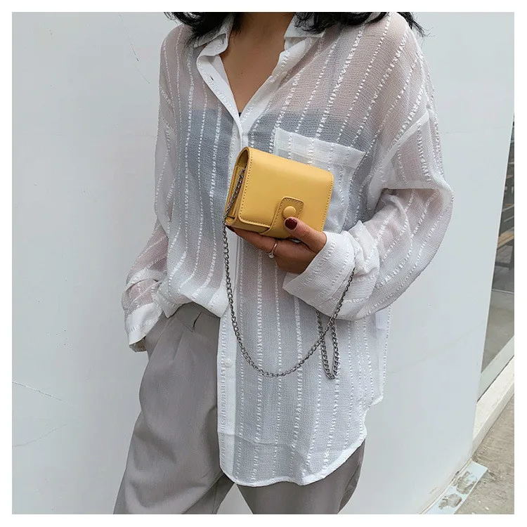 Корейская мини сумка через плечо с зеркалом женская модная Роскошная брендовая