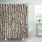 Занавеска для душа, водонепроницаемая, коричневая, с 3d-рисунком древесины, с крючками, домашние изделия для ванной комнаты