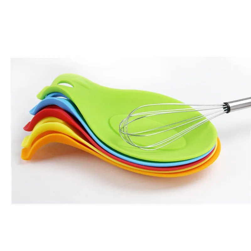 Кухонная силиконовая ложка для отдыха термостойкий антипригарный силиконовый