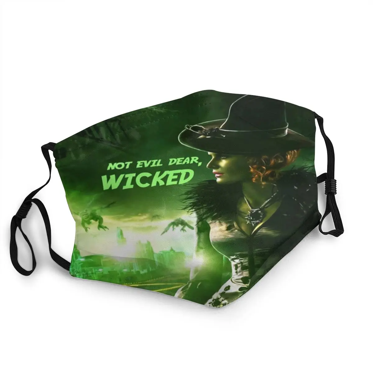 Многоразовая маска для лица Once Upon a Time Wicked Zelena Пылезащитная против смога