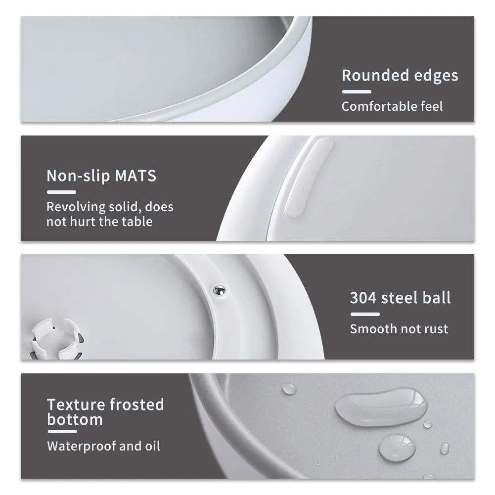 

360 Rotating Storage Trays Storage Box Kitchen Make Organizer Seasoning Container Bathroom Turntable Cosmetic Plate Cabinet Rack