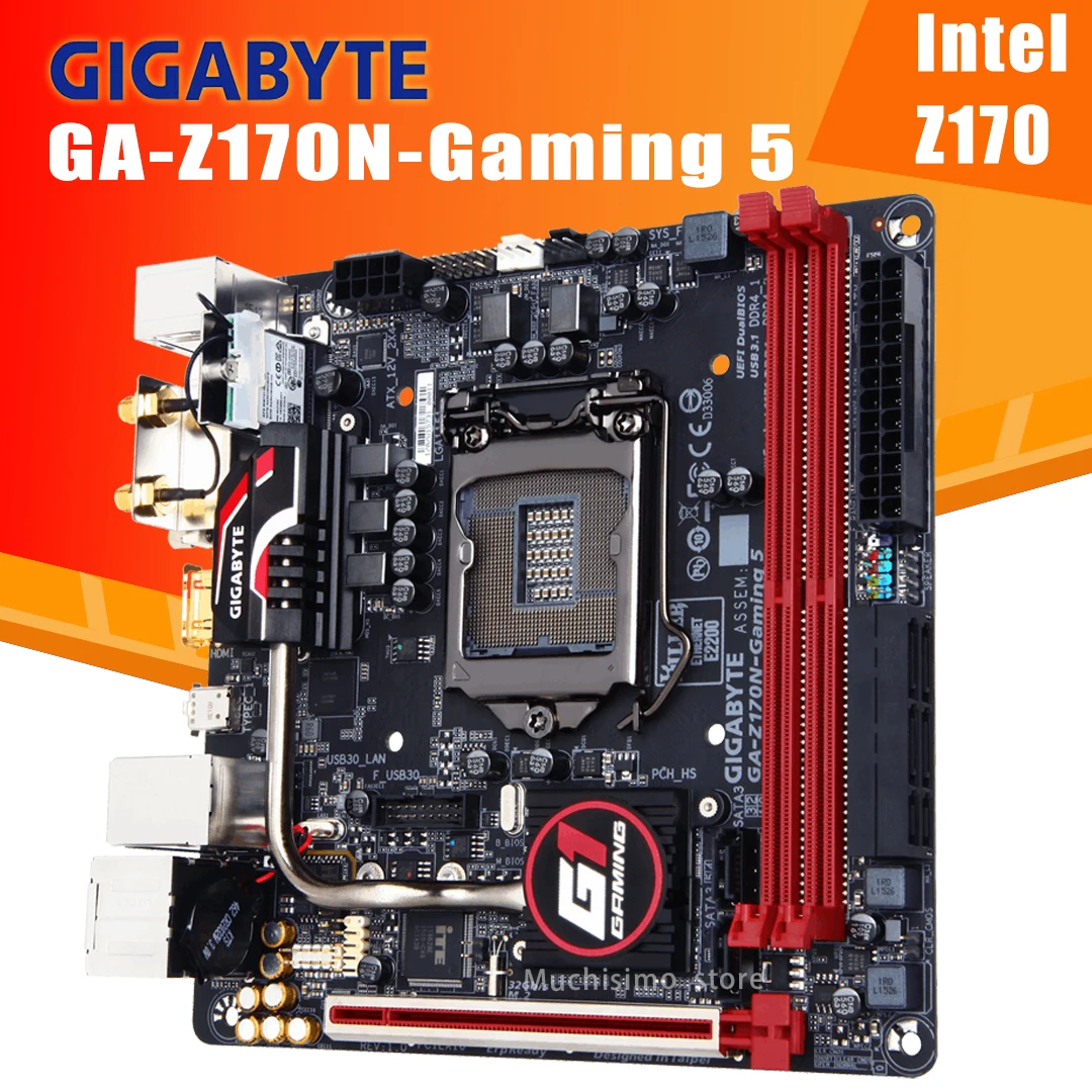 Preise MINI-ITX ITX Oder GIGABYTE GA Z170N-Gaming 5 Computer Motherboard PCI-E 3,0 LGA 1151 DDR4 Für Intel Z170 Desktop Mainboard Verwendet