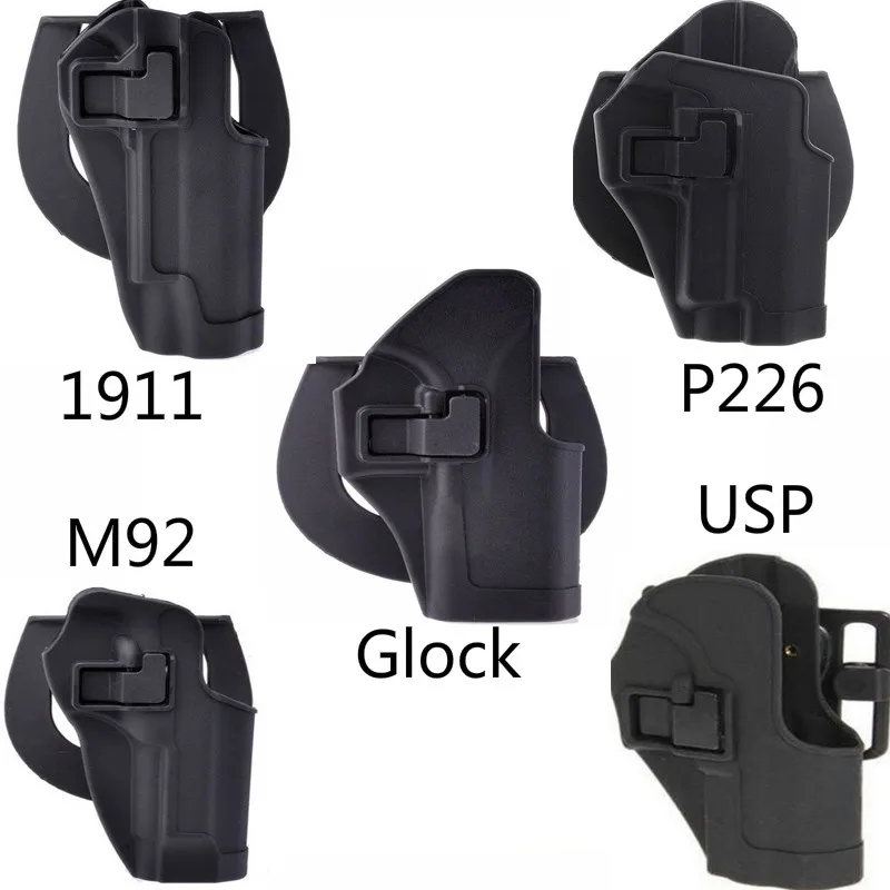 CQC Serpa сокрытие правая рука поясная кобура для Glock 17/HK/ USP/1911/P226/ M92